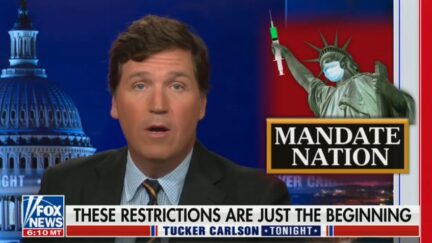 Tucker Carlson defends fake vaccine cards again