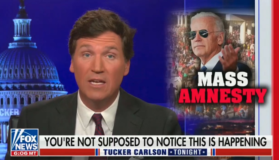 Tucker Carlson slams Biden's border policy
