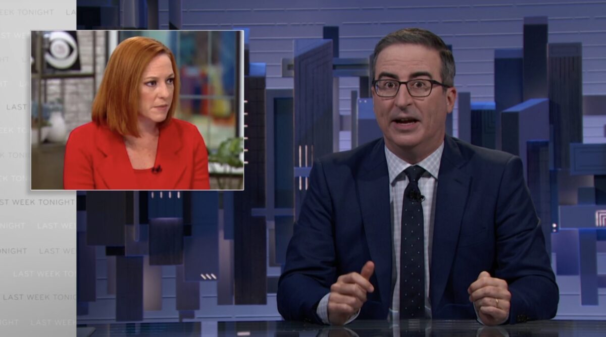 John Oliver rips Jen Psaki on Last Week Tonight