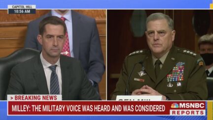 Mark Milley tells Tom Cotton he's not resigning over Afghanistan