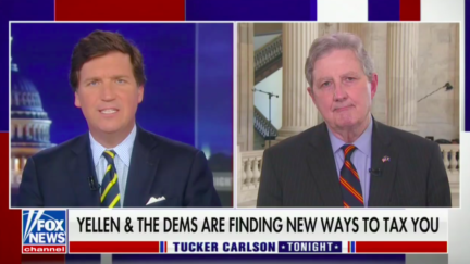 John Neely Kennedy talks stepped-up basis with Tucker Carlson