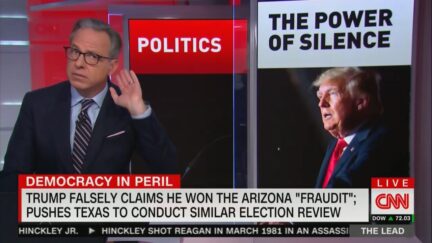 Jake Tapper listening to crickets sound effect on 'The Lead' Sept. 27