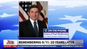 Paul Wolfowitz impersonator calls into Newsmax TV program