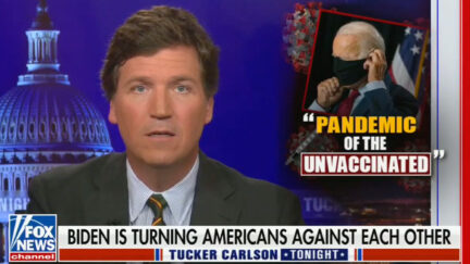 Tucker Carlson Mocks Biden Warning on 'Pandemic of the Unvaccinated'