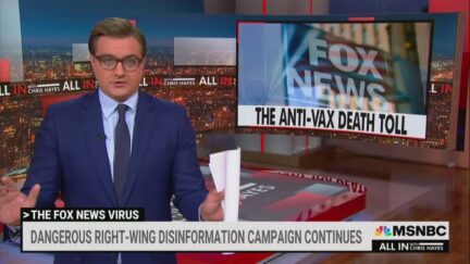 Chris Hayes goes in on Fox News Vax Coverage