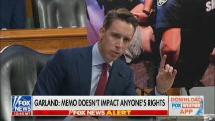 Sen. Josh Hawley (R-MO) unloads on AG Merrick Garland on Oct. 27