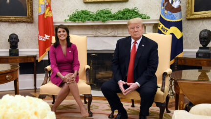 Nikki Haley and Donald Trump