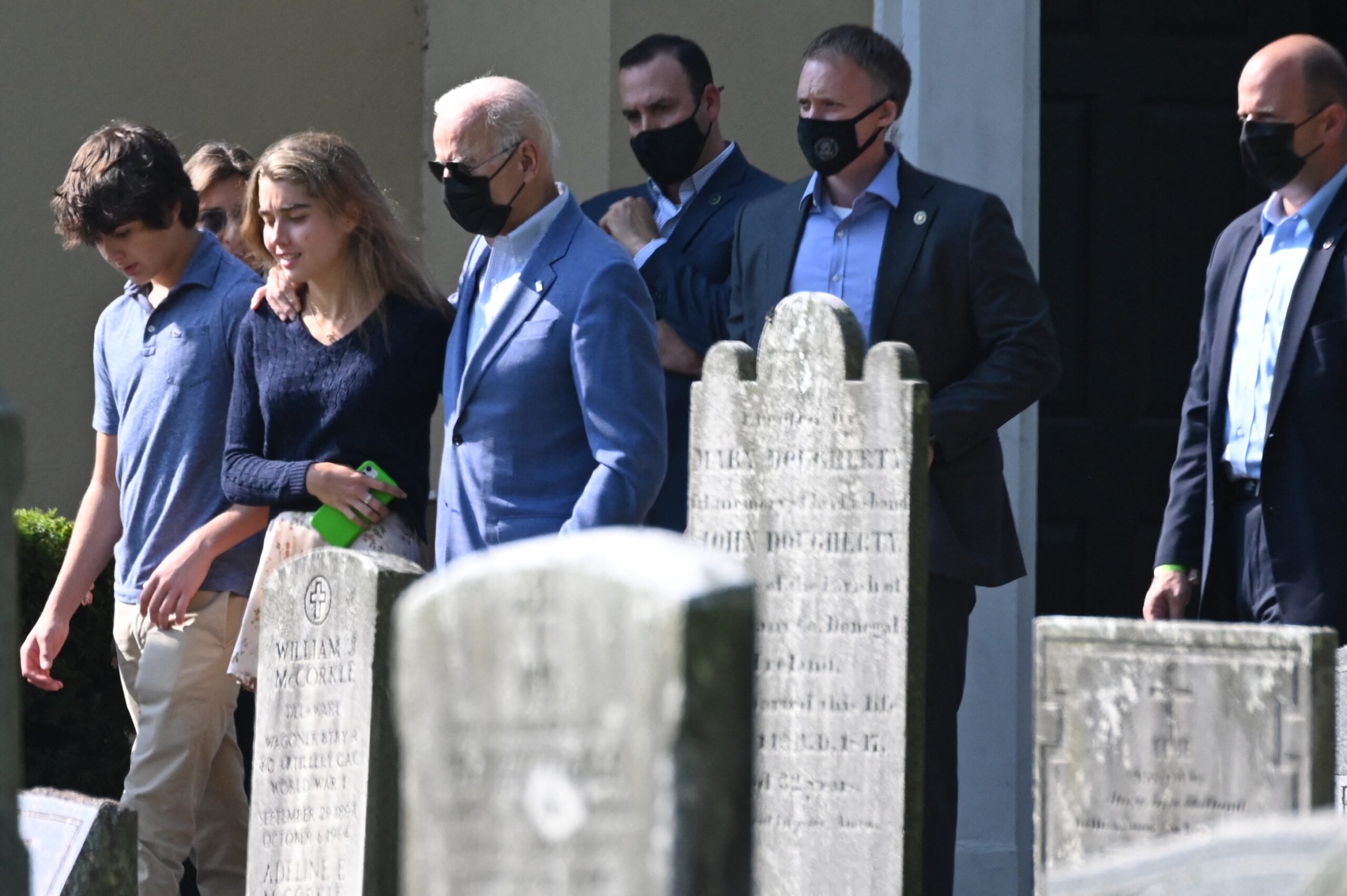 Joe Biden visits cemetery where family is buried