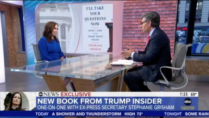George Stephanopoulos Confronts Stephanie Grisham on Why She Waited to Speak Out About Trump