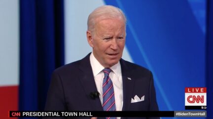 Joe Biden at CNN Town Hall
