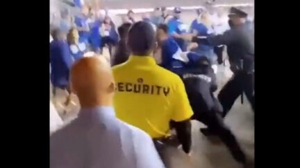 Dodgers fan starts fight with LAPD