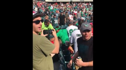 Eagles fan beats Chiefs fan in Philly