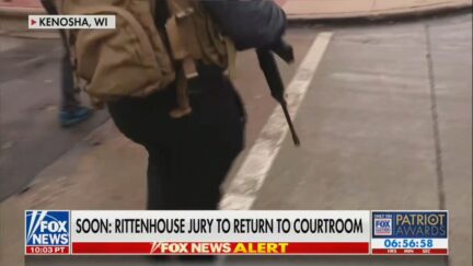 Man with AR 15 in Kenosha