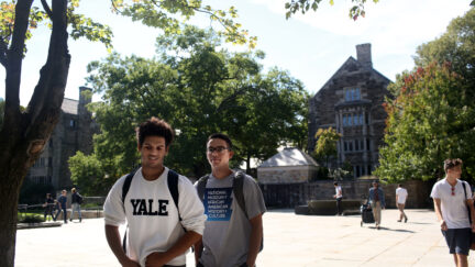 Students On Campus Of Yale University Watch Senate Hearing With Supreme Court Nominee Brett Kavanaugh And Dr. Christine Blasey Ford