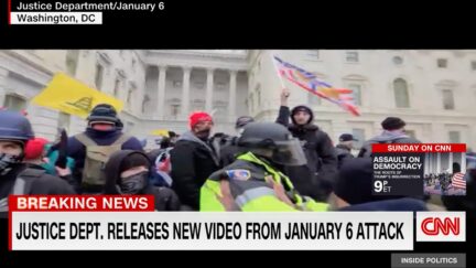 Police officer being punched on Jan. 6