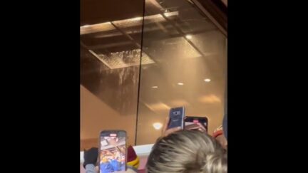 FedEx Field crowd has water dumped on them