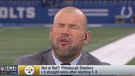 Joe Thomas defeated by St. Elmo's cocktail sauce