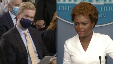 Peter Doocy and Karine Jean-Pierre Spar on Immigration