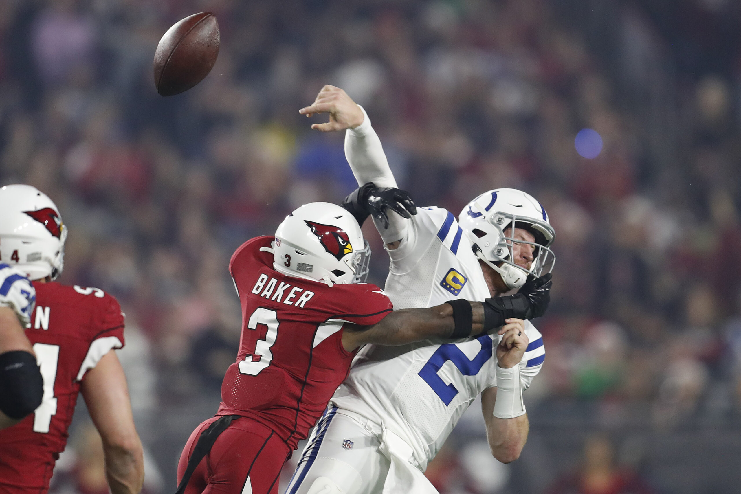 Carson Wentz getting hit