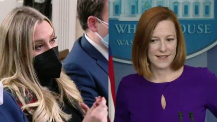 Jacqui Heinrich Jen Psaki split image
