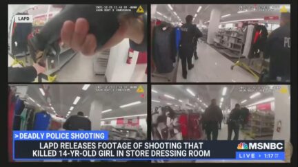 MSNBC shows LAPD police footage