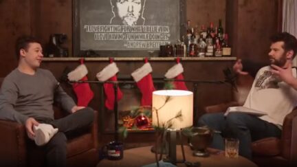 WATCH: Steven Crowder Makes Cringeworthy Gesture While Asking Kyle Rittenhouse About a Potential Girlfriend