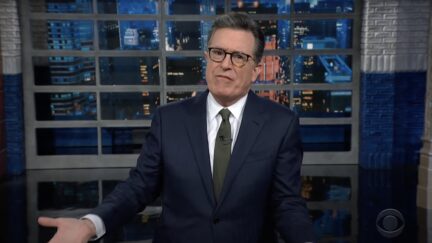 Colbert rips fox news hosts on Late Show