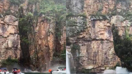 Brazil Rock Wall Collapse