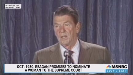 Ronald Reagan discussing potential SCOTUS nominees as a presidential candidate in Oct. 1980