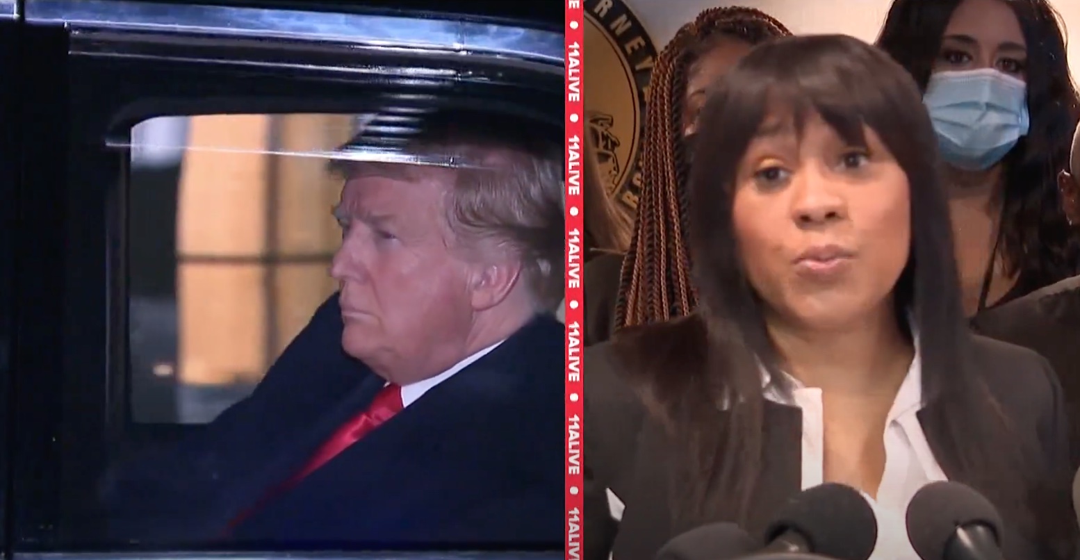 Donald Trump and Fani Willis