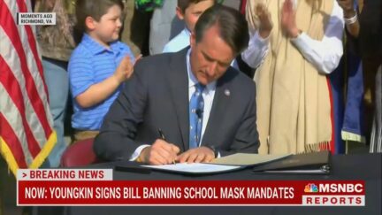 Virginia Gov. Glenn Youngkin signs school mask mandate ban into law on Feb. 16