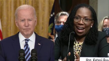 Joe Biden Ketanji Brown Jackson split image