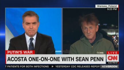 Jim Acosta and Sean Penn