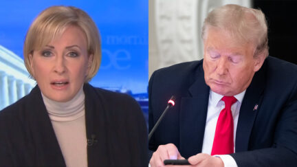 Mika Brzezinski and Donald Trump
