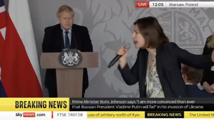 Daria Kaleniuk and Boris Johnson