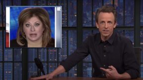Seth Meyers Torches 'Increasingly Unhinged' Maria Bartiromo for 'Bullsh*t' Claim That Biden Views Putin as a 'Partner'