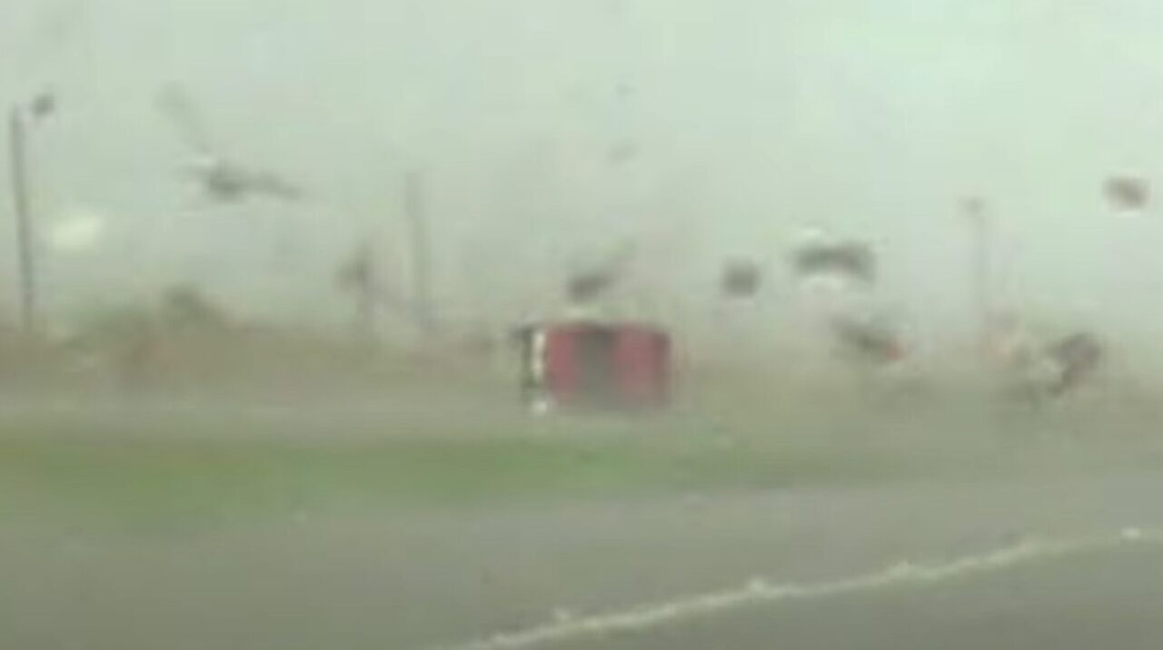 Video Truck Flips Over And Keeps Going In Texas Tornado