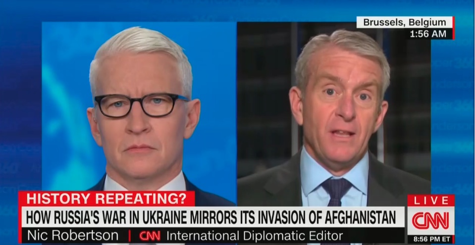 Anderson Cooper and Nic Robertson
