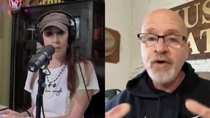 Stephanie Miller Glenn Kirschner split image