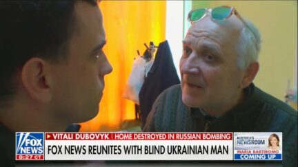 Trey Yingst reunited with blind Ukrainian man