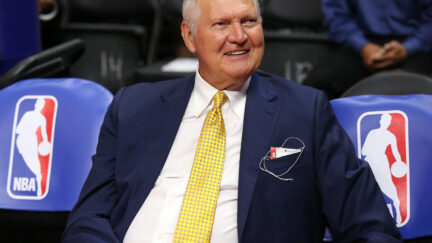 Jerry West at Golden State Warriors v Los Angeles Clippers