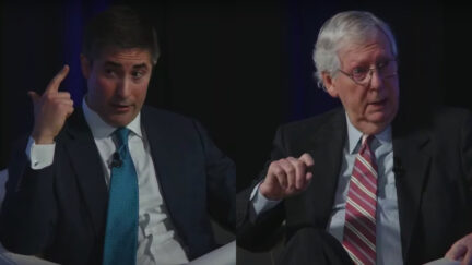 Jonathan Swan and Mitch McConnell