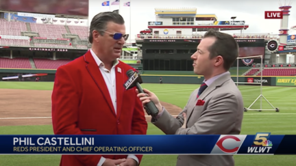 Phil Castellini being interviewed