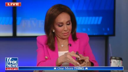 Jeanine Pirro's phone goes off