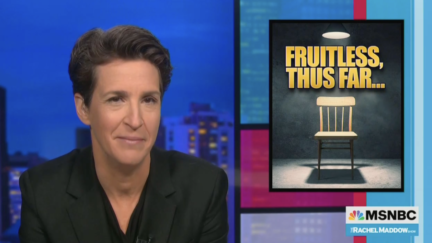 Rachel Maddow Implies Throwing Fruit at Trump is OK