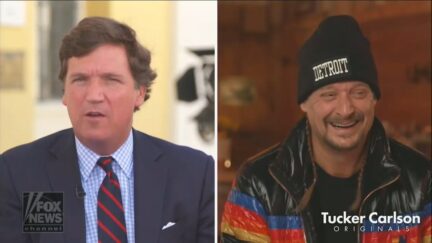 Kid Rock laughs about testicle tanning Tucker Carlson Tonight