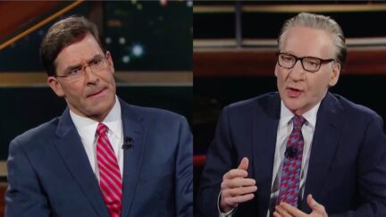 Bill Maher Asks Mark Esper Point Blank Who Is the Military With