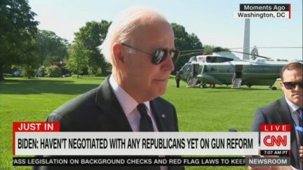 Biden Reveals He Hasn't Negotiated Yet With Republicans on Gun Safety Reform