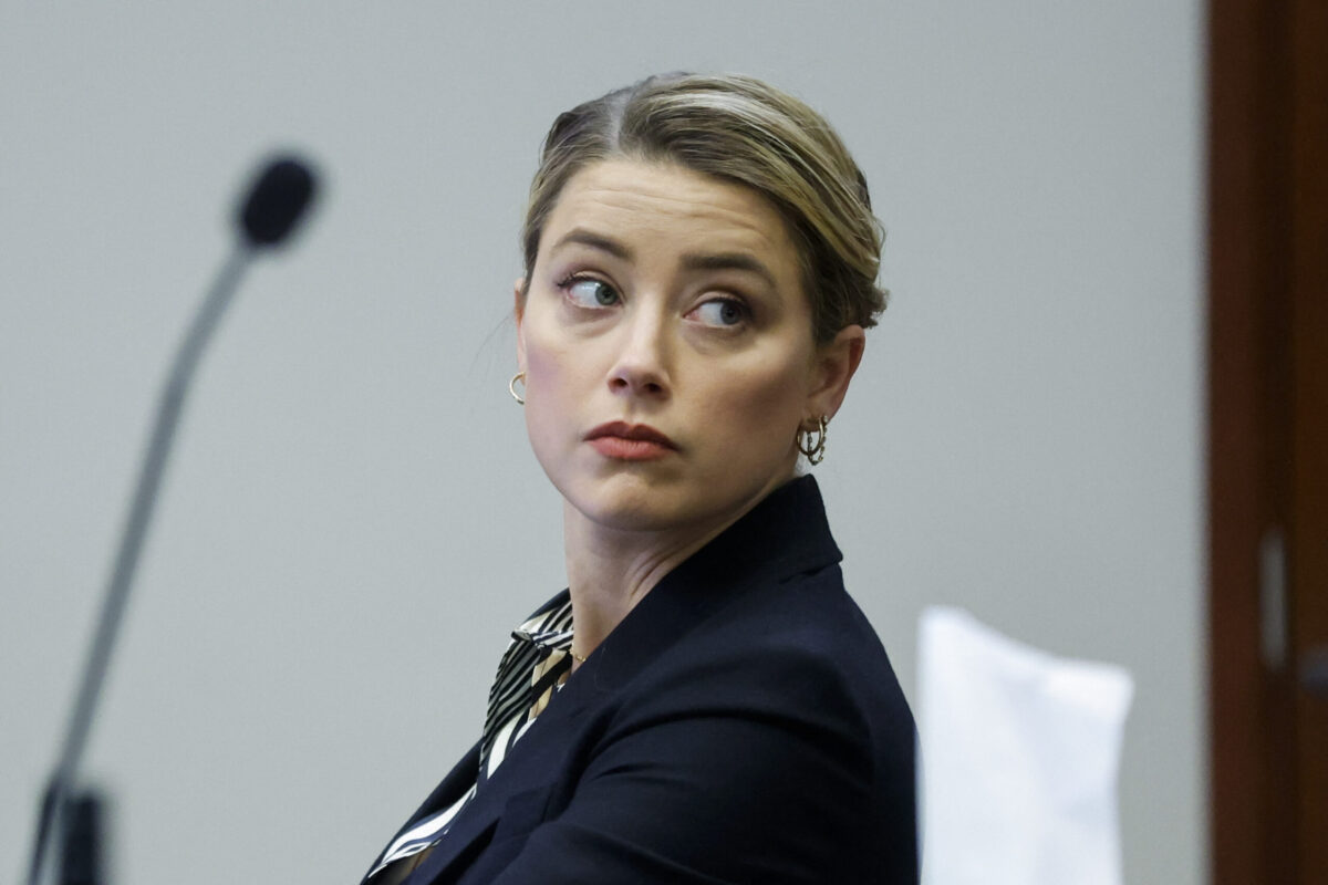 Amber Heard at Johnny Depp's defamation trial
