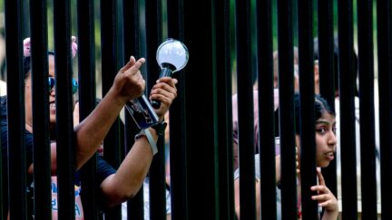 BTS outside the White House